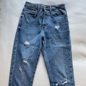 Topshop distressed jeans